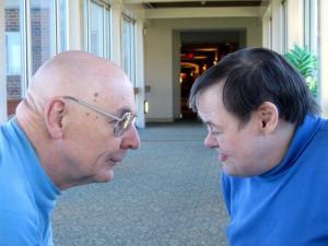 "I bet I blinked first," Mavridis says of this photo.