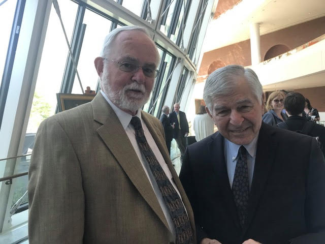 Ed O. and Dukakis at Tauro service